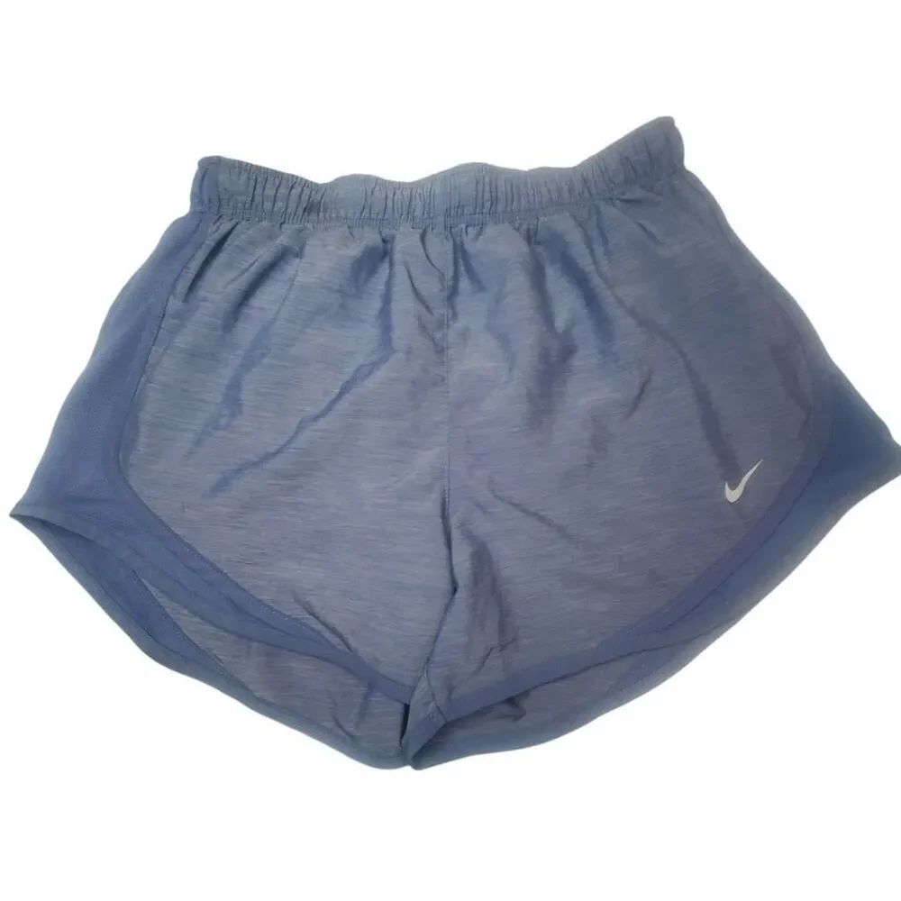 Nike Dri-Fit Running Shorts Women's Medium Blue Athletic Gym Training Drawstring